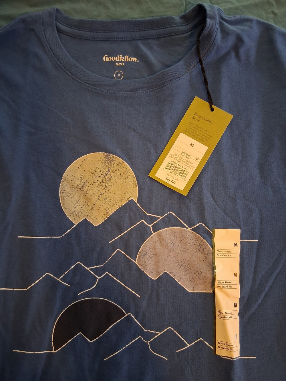 Goodfellow & Co Men’s Soft Blue Short-Sleeve Graphic Tee